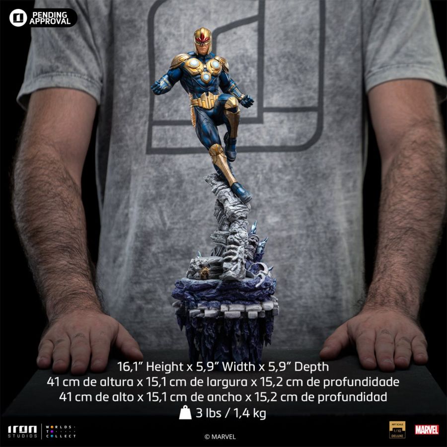 Pop Weasel - Image 9 of Marvel - Nova Deluxe 1:10 Scale Statue - Iron Studios