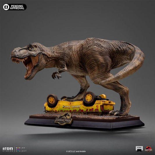 Pop Weasel - Image 2 of Jurassic Park - T-Rex Attack Icons Statue - Iron Studios