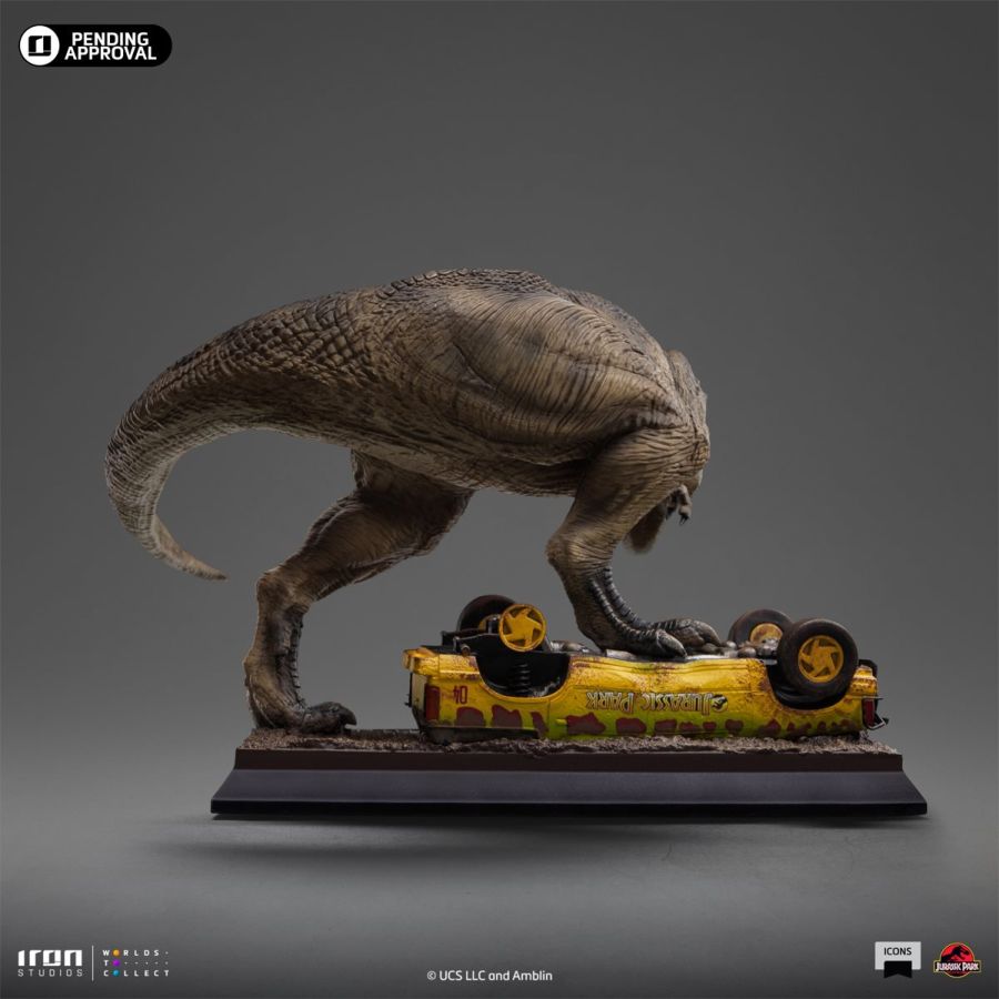 Pop Weasel - Image 4 of Jurassic Park - T-Rex Attack Icons Statue - Iron Studios - Statue - Image - Pop Weasel