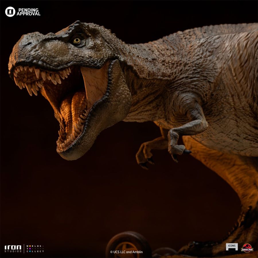 Pop Weasel - Image 5 of Jurassic Park - T-Rex Attack Icons Statue - Iron Studios - Statue - Image - Pop Weasel