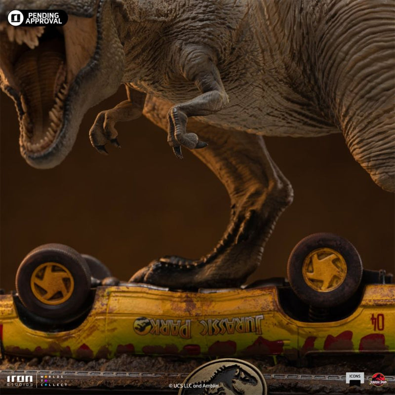 Pop Weasel - Image 6 of Jurassic Park - T-Rex Attack Icons Statue - Iron Studios
