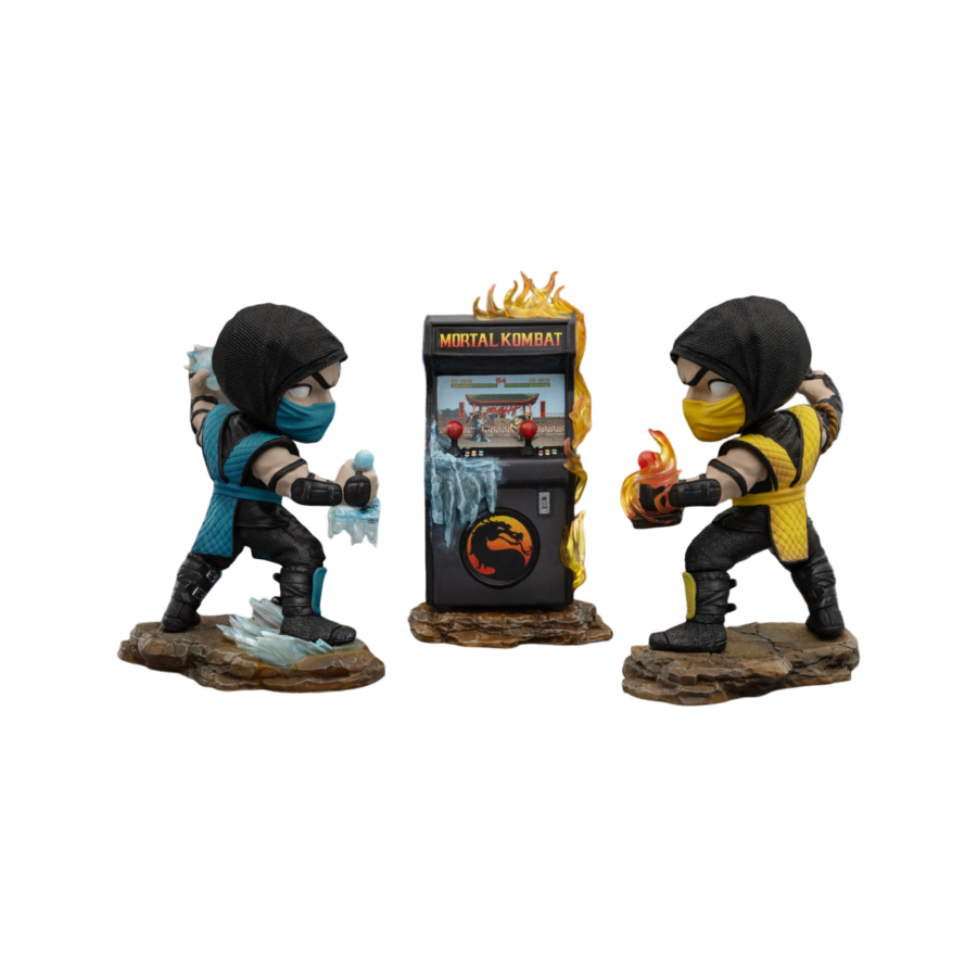 Mortal Kombat - Scorpion vs Subzero Arcade Minico Diorama - Iron Studios - Statue - Image - Pop Weasel