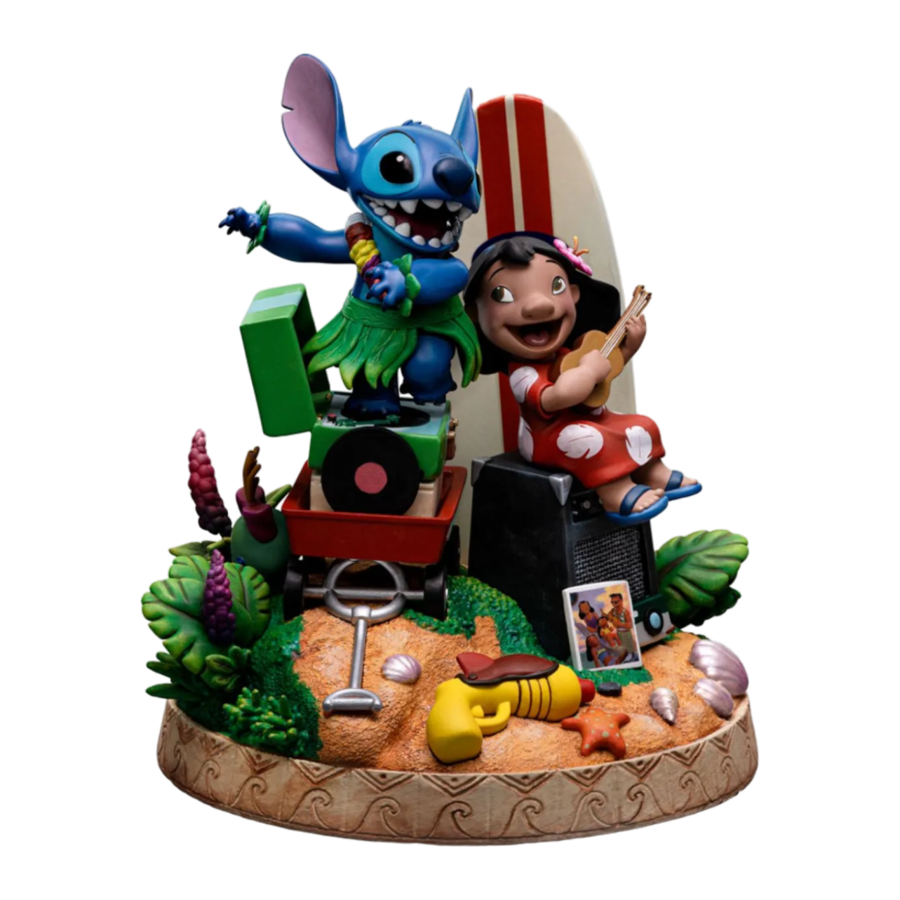 Lilo & Stitch - Lilo & Stitch Deluxe 1:10 Statue - Iron Studios - Statue - Image - Pop Weasel