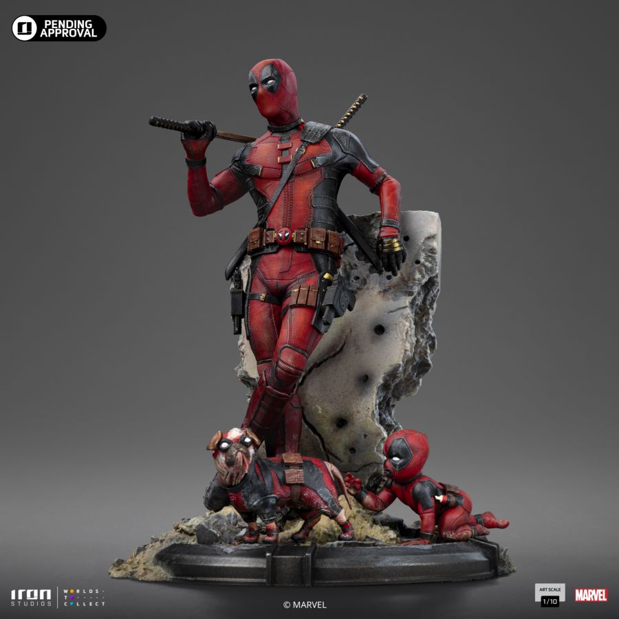 Image Pop Weasel - Image 3 of Deadpool & Wolverine - Deadpool 1:10 Statue - Iron Studios - Statue - Image - Pop Weasel