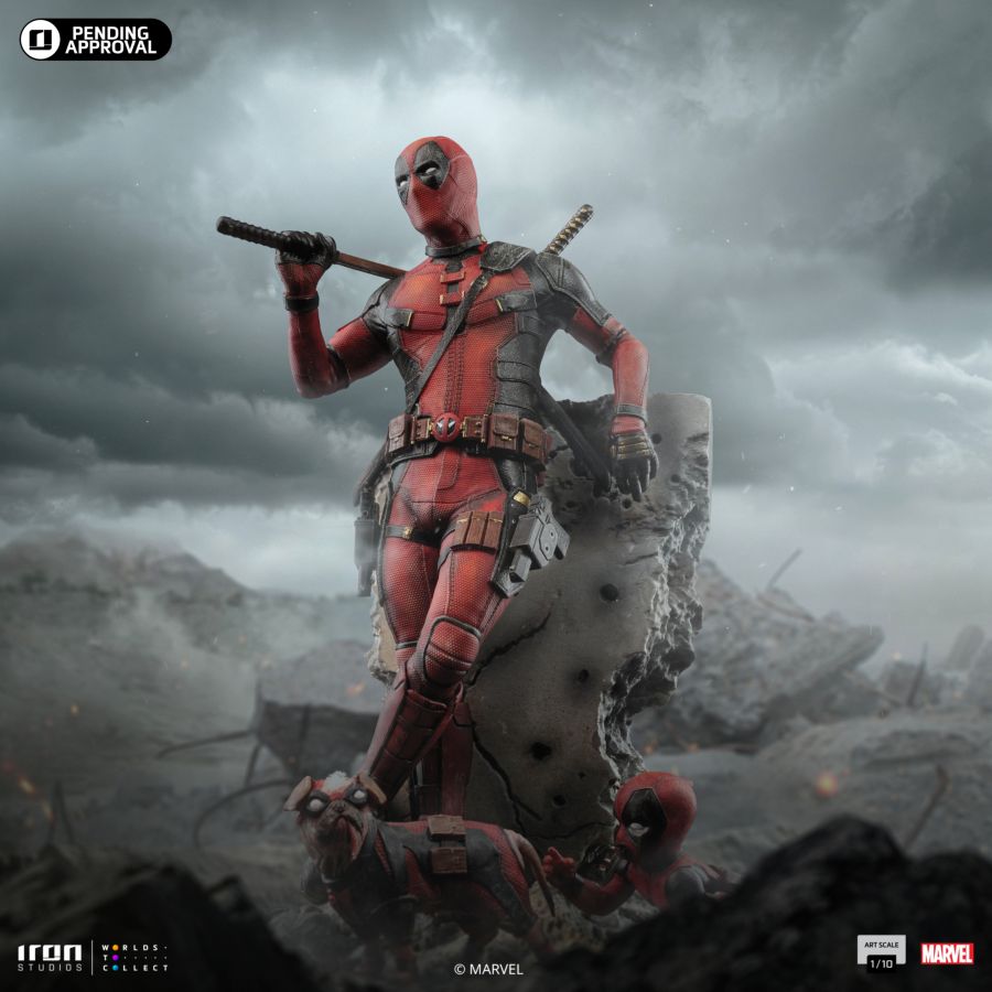 Image Pop Weasel - Image 4 of Deadpool & Wolverine - Deadpool 1:10 Statue - Iron Studios - Statue - Image - Pop Weasel