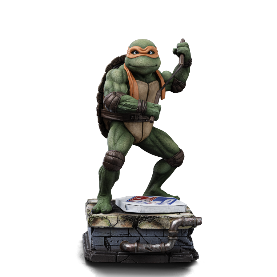 Teenage Mutant Ninja Turtles - '90's Michelangelo 1:10 Scale Statue - Iron Studios - Statue - Image - Pop Weasel