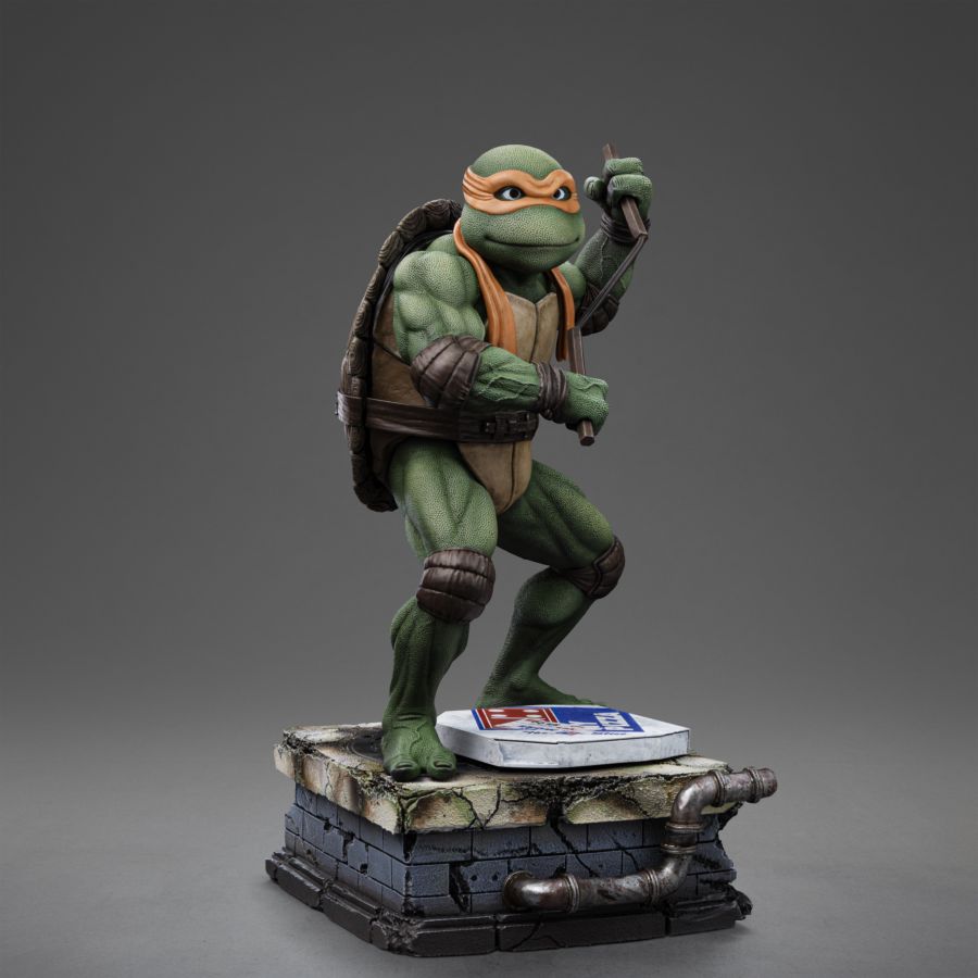 Image Pop Weasel - Image 2 of Teenage Mutant Ninja Turtles - '90's Michelangelo 1:10 Scale Statue - Iron Studios - Statue - Image - Pop Weasel