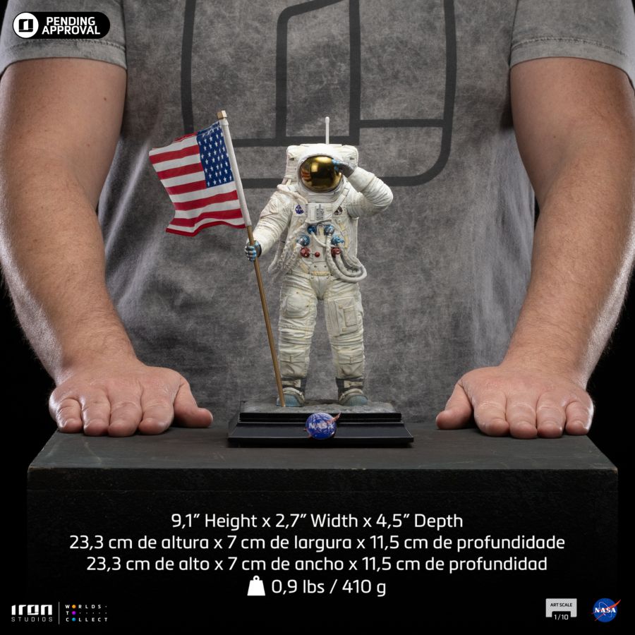 Image Pop Weasel - Image 12 of Apollo 11 - Astronaut 1:10 Scale Statue - Iron Studios - Statue - Image - Pop Weasel