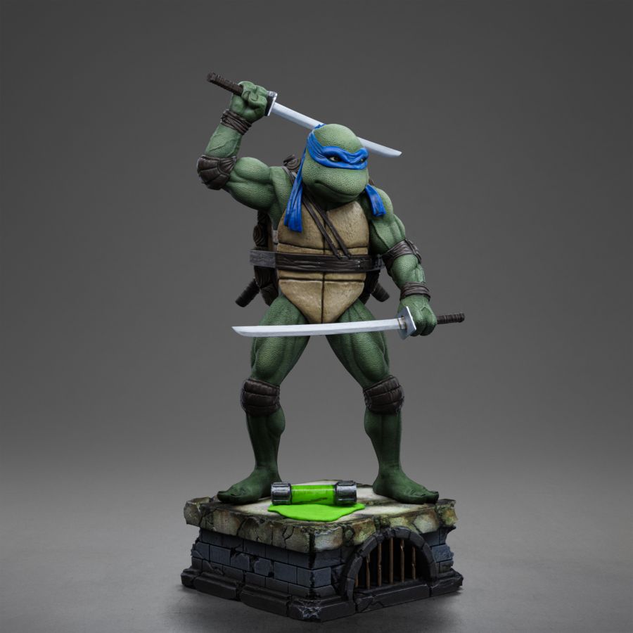 Image Pop Weasel - Image 3 of Teenage Mutant Ninja Turtles (1990) - Leonardo 1:10 Scale Statue - Iron Studios - Statue - Image - Pop Weasel