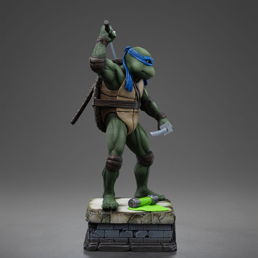 Image Pop Weasel - Image 4 of Teenage Mutant Ninja Turtles (1990) - Leonardo 1:10 Scale Statue - Iron Studios - Statue - Image - Pop Weasel