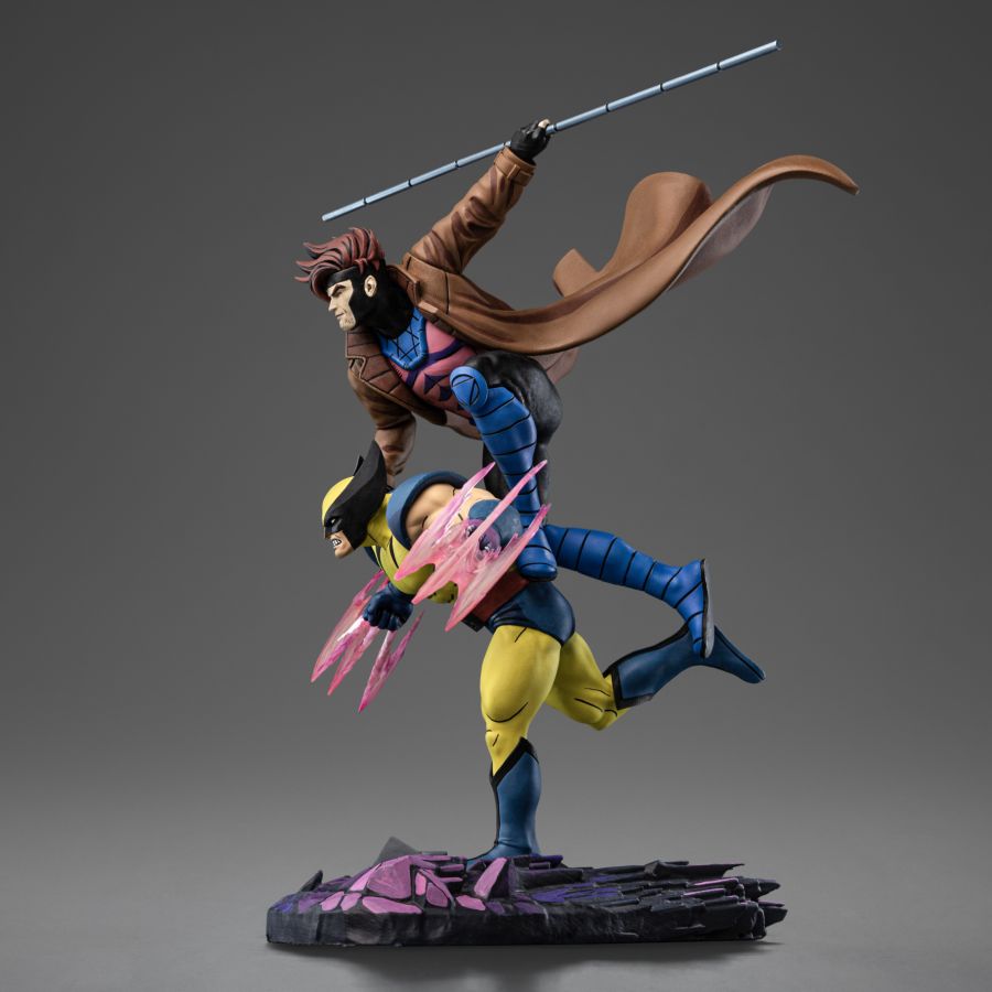 Image Pop Weasel - Image 3 of X-Men - '97 Gambit & Wolverine Deluxe 1:10 Scale Statue - Iron Studios - Statue - Image - Pop Weasel