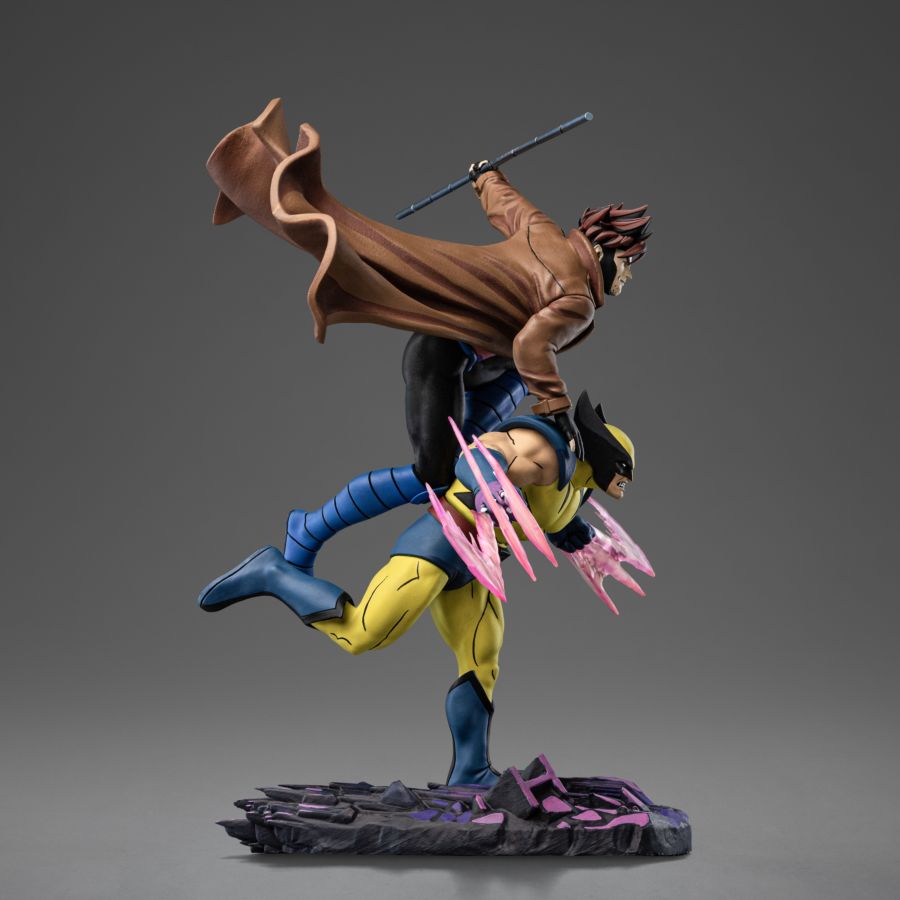 Image Pop Weasel - Image 5 of X-Men - '97 Gambit & Wolverine Deluxe 1:10 Scale Statue - Iron Studios - Statue - Image - Pop Weasel