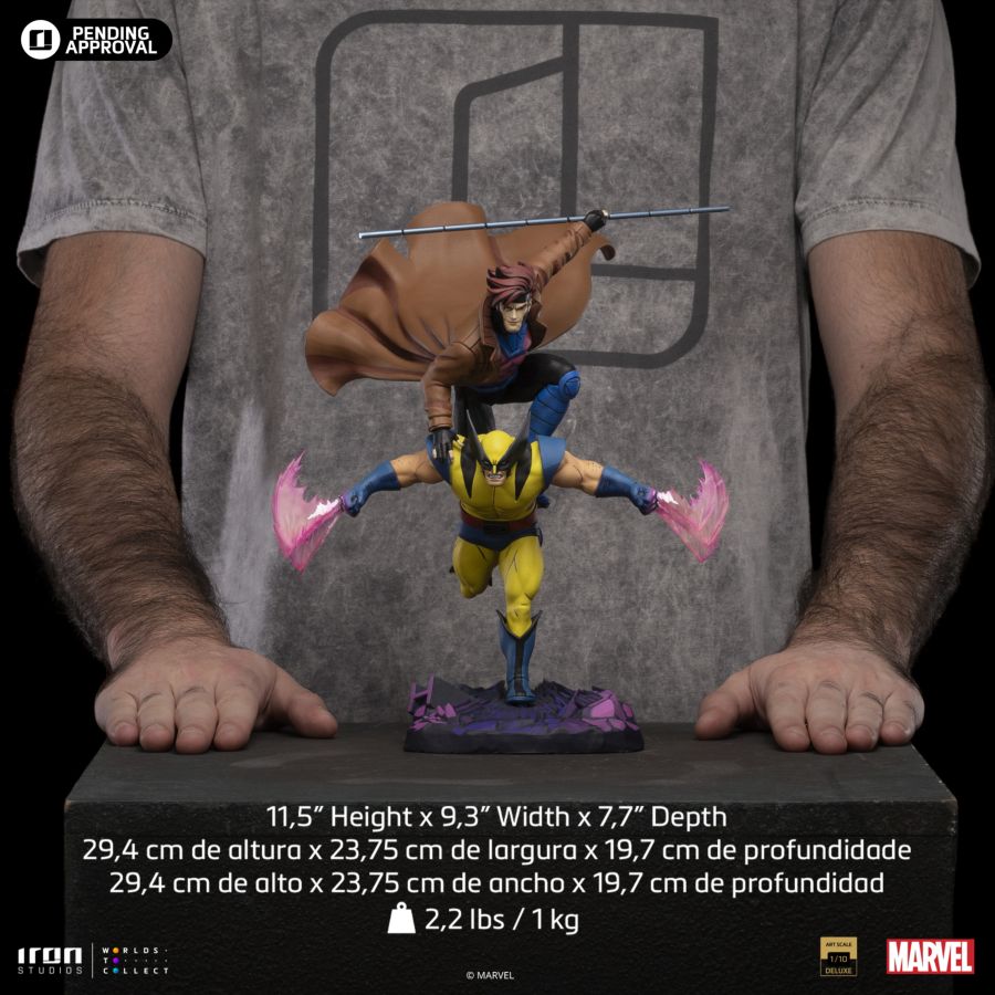 Image Pop Weasel - Image 11 of X-Men - '97 Gambit & Wolverine Deluxe 1:10 Scale Statue - Iron Studios - Statue - Image - Pop Weasel