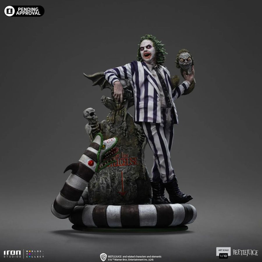 Image Pop Weasel - Image 2 of Beetlejuice 2 - Beetlejuice 1:10 Scale Statue - Iron Studios - Statue - Image - Pop Weasel