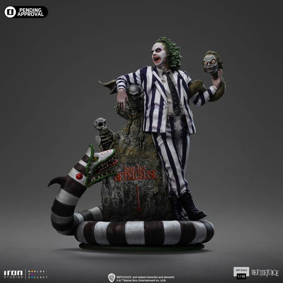 Image Pop Weasel - Image 3 of Beetlejuice 2 - Beetlejuice 1:10 Scale Statue - Iron Studios - Statue - Image - Pop Weasel