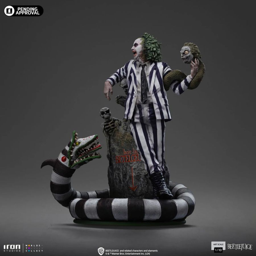 Image Pop Weasel - Image 4 of Beetlejuice 2 - Beetlejuice 1:10 Scale Statue - Iron Studios - Statue - Image - Pop Weasel