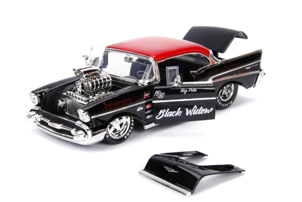 Image Pop Weasel - Image 6 of Big Time Muscle - 1957 Chevy Bel Air 1:24 Scale Diecast Vehicle - Jada toys - Diecast - Image - Pop Weasel