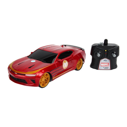 Marvel Comics - 2016 Chevy Camaso SS (Iron Man) 1:16 Scale Remote Control Car - Jada Toys