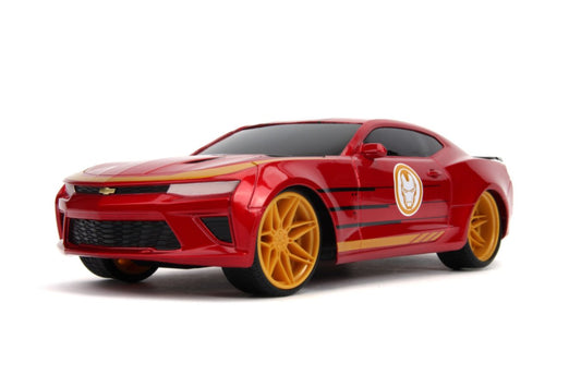 Image Pop Weasel - Image 2 of Marvel Comics - 2016 Chevy Camaso SS (Iron Man) 1:16 Scale Remote Control Car - Jada Toys