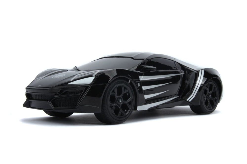 Image Pop Weasel - Image 2 of Marvel Comics - Lykan Hypersport (Black Panther) 1:16 Scale Remote Control Car - Jada Toys - Remote Control Car - Image - Pop Weasel