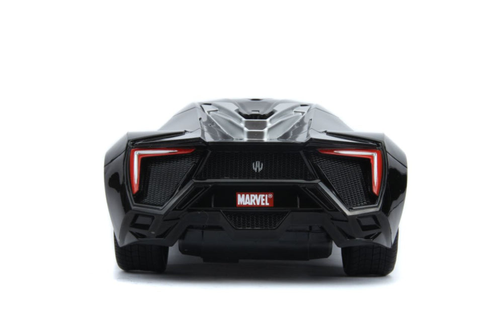 Image Pop Weasel - Image 4 of Marvel Comics - Lykan Hypersport (Black Panther) 1:16 Scale Remote Control Car - Jada Toys - Remote Control Car - Image - Pop Weasel