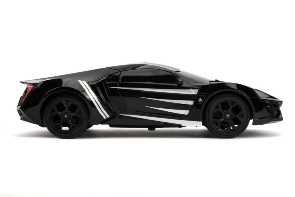 Image Pop Weasel - Image 5 of Marvel Comics - Lykan Hypersport (Black Panther) 1:16 Scale Remote Control Car - Jada Toys - Remote Control Car - Image - Pop Weasel