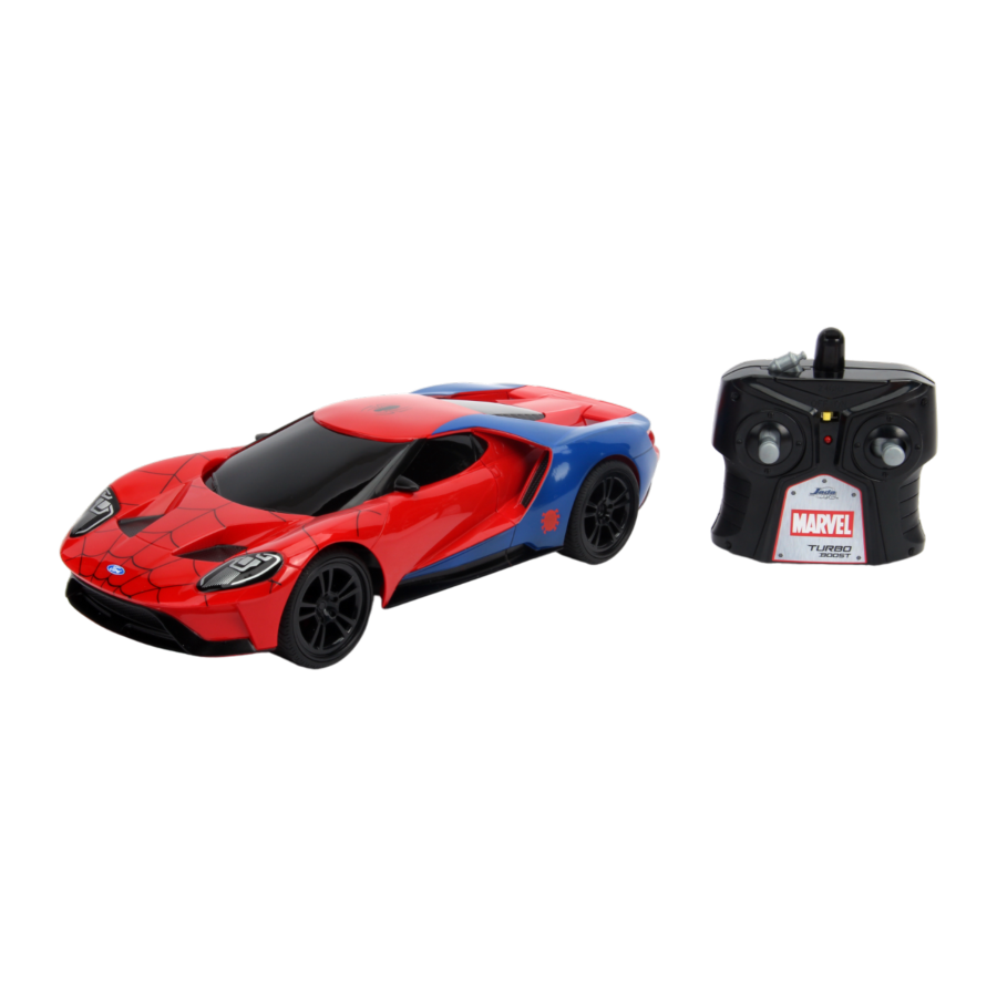 Marvel Comics - 2017 Ford GT (Spider-Man) 1:16 Scale Remote Control Car - Jada Toys - Remote Control Car - Image - Pop Weasel