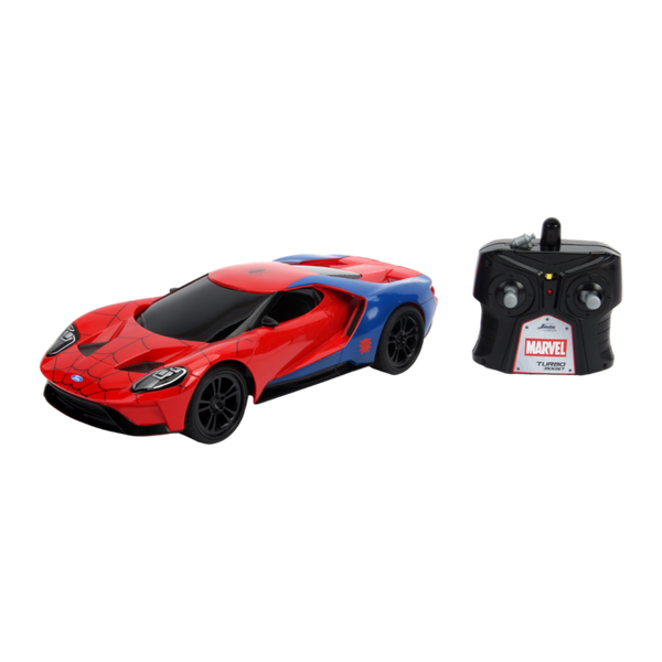 Marvel Comics - 2017 Ford GT (Spider-Man) 1:16 Scale Remote Control Car - Jada Toys