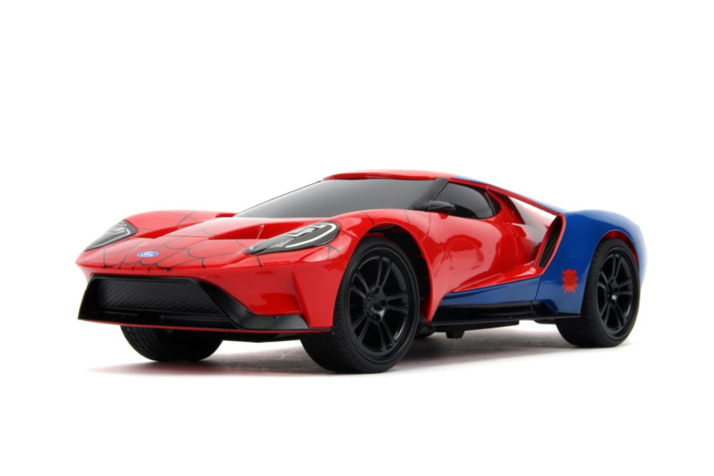 Image Pop Weasel - Image 2 of Marvel Comics - 2017 Ford GT (Spider-Man) 1:16 Scale Remote Control Car - Jada Toys - Remote Control Car - Image - Pop Weasel