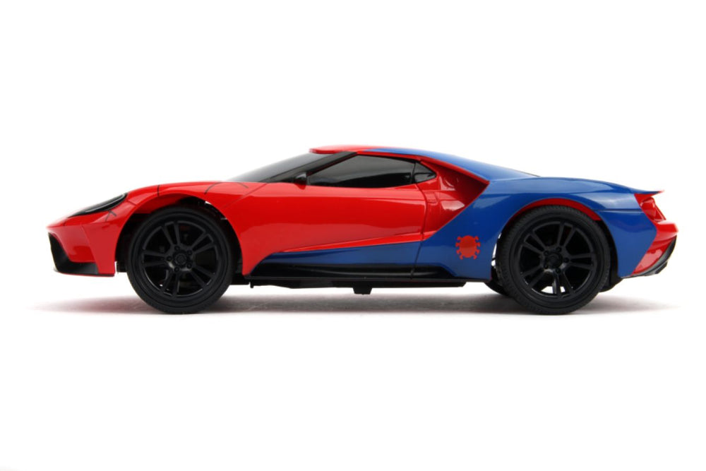 Image Pop Weasel - Image 3 of Marvel Comics - 2017 Ford GT (Spider-Man) 1:16 Scale Remote Control Car - Jada Toys - Remote Control Car - Image - Pop Weasel