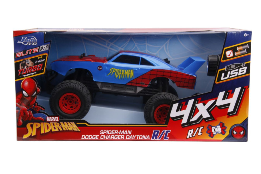 Image Pop Weasel - Image 8 of Hollywood Rides - Dodge Charger Daytona (Spider-Man) 1:12 Remote Control Car - Jada Toys - Remote Control Car - Image - Pop Weasel