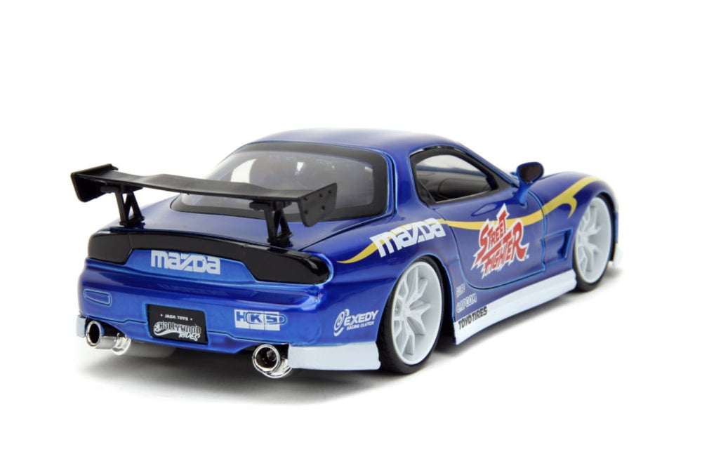 Pop Weasel - Image 7 of Street Fighter - Mazda RX-7 (1993) 1:24 Scale with Chun-Li Figure - Jada Toys - Die Cast - Image - Pop Weasel