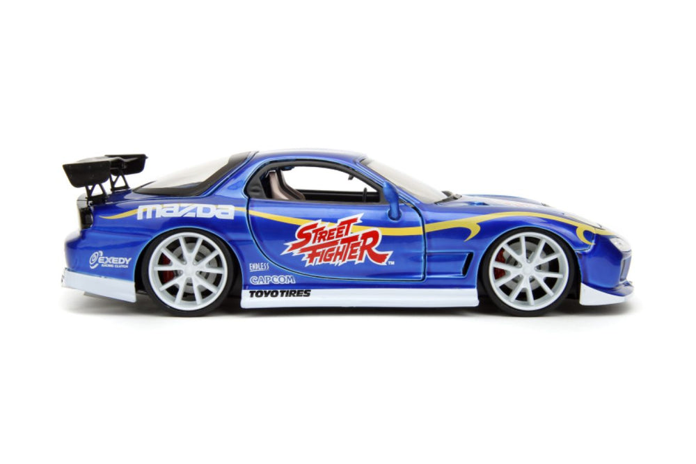 Pop Weasel - Image 8 of Street Fighter - Mazda RX-7 (1993) 1:24 Scale with Chun-Li Figure - Jada Toys - Die Cast - Image - Pop Weasel