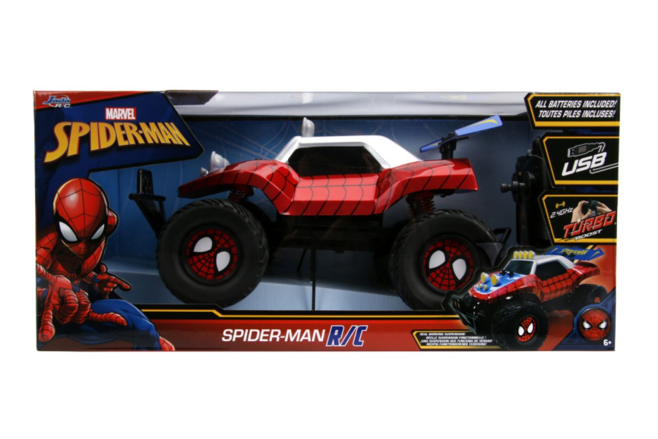 Image Pop Weasel - Image 5 of Marvel Comics - Spider-Man (Peter Parker) Buggy 1:14 Scale Remote Control Car - Jada Toys