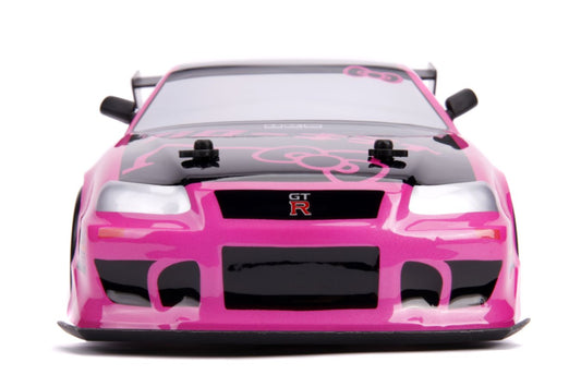 Pop Weasel - Image 2 of Hello Kitty - 2002 Nissan Skyline GT-R (BNR34) 1:10 Scale Remote Control Car - Jada Toys