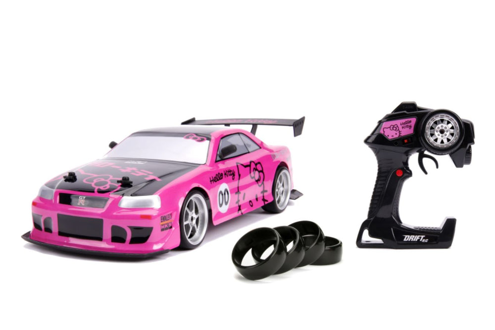 Pop Weasel - Image 9 of Hello Kitty - 2002 Nissan Skyline GT-R (BNR34) 1:10 Scale Remote Control Car - Jada Toys - Die Cast - Image - Pop Weasel