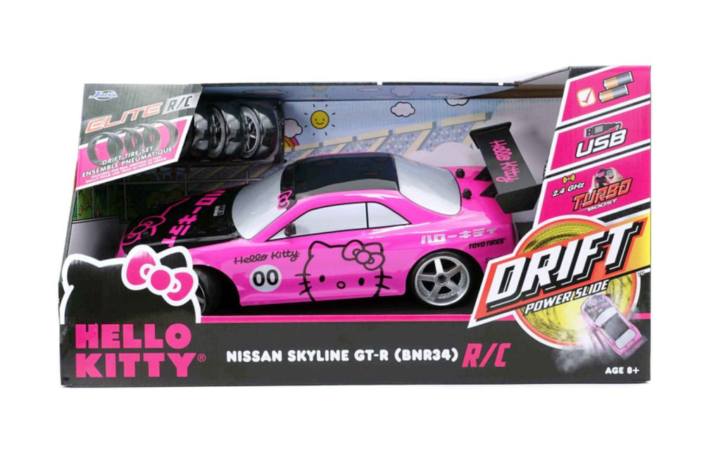 Pop Weasel - Image 11 of Hello Kitty - 2002 Nissan Skyline GT-R (BNR34) 1:10 Scale Remote Control Car - Jada Toys - Die Cast - Image - Pop Weasel