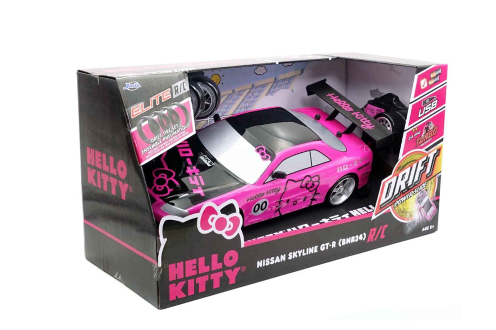 Pop Weasel - Image 12 of Hello Kitty - 2002 Nissan Skyline GT-R (BNR34) 1:10 Scale Remote Control Car - Jada Toys - Die Cast - Image - Pop Weasel