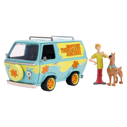 Pop Weasel Image of Scooby Doo - Mystery Machine with Figure 1:24 Scale Hollywood Ride - Jada Toys