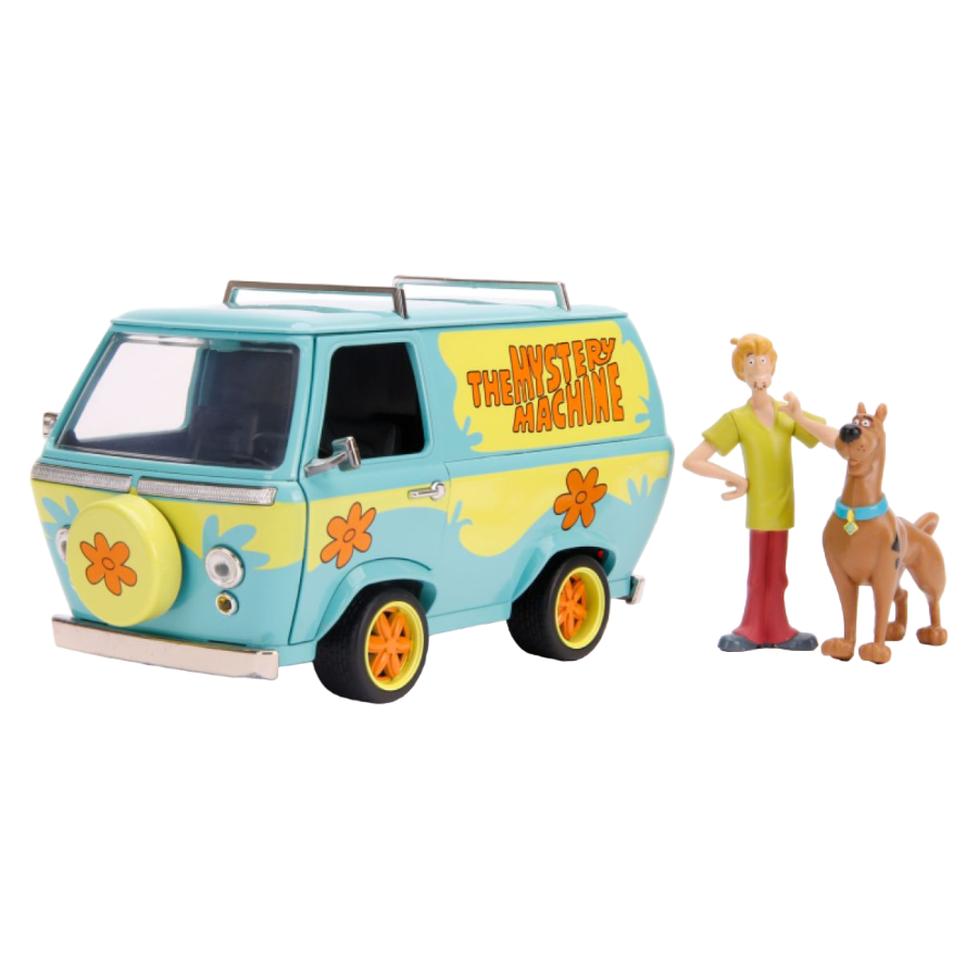 Pop Weasel Image of Scooby Doo - Mystery Machine with Figure 1:24 Scale Hollywood Ride - Jada Toys - Die Cast - Image - Pop Weasel