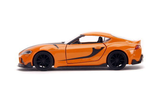 Pop Weasel - Image 2 of Fast and Furious 9: The Fast Saga - 2020 Toyota Supra Metallic Orange 1:32 Scale Hollywood Ride - Jada Toys