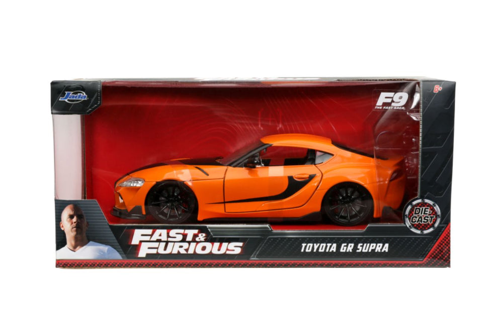 Pop Weasel - Image 9 of Fast and Furious 9: The Fast Saga - 2020 Toyota Supra Metallic Orange 1:32 Scale Hollywood Ride - Jada Toys - Die Cast - Image - Pop Weasel