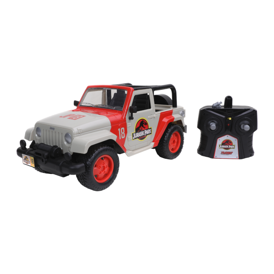 Jurassic World - 2014 Jeep Wrangler (Jurassic Park) 1:16 Scale Remote Control Car - Jada Toys - Remote Control Car - Image - Pop Weasel