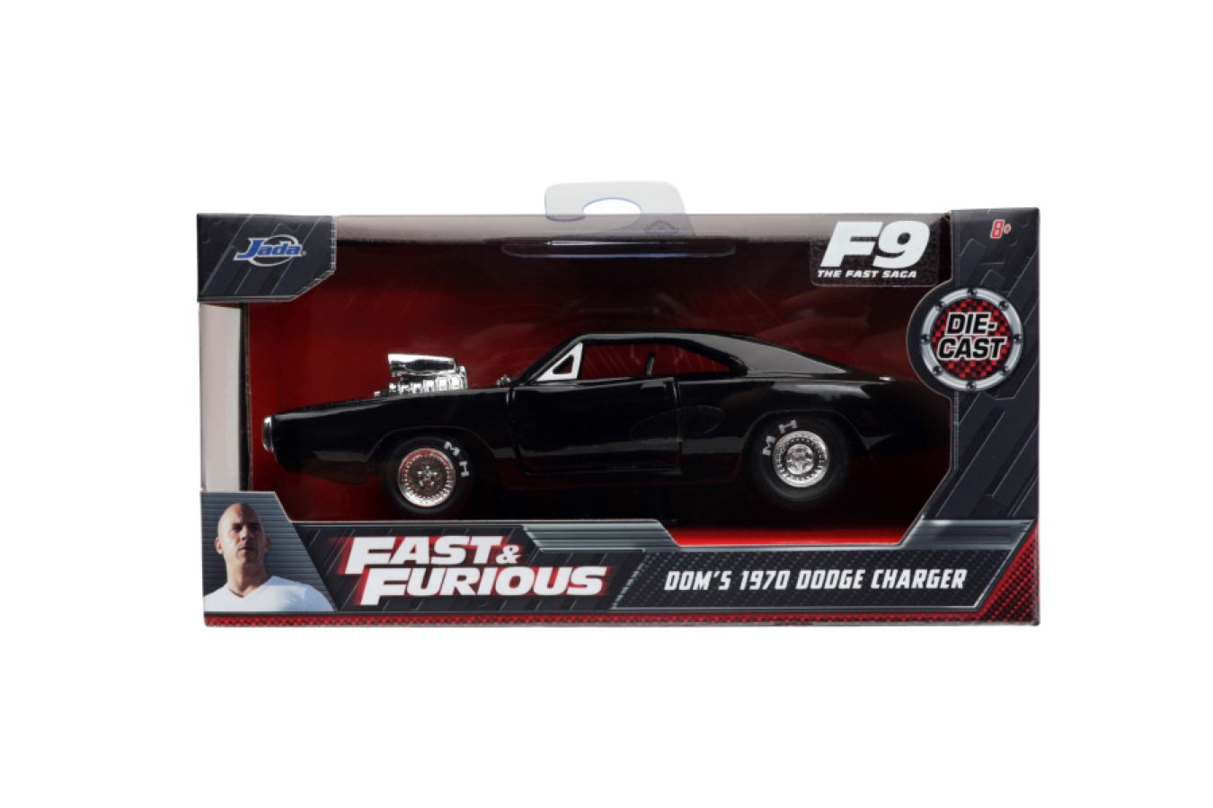 Pop Weasel - Image 12 of Fast and Furious 9: The Fast Saga - 1970 Dodge Charger Black 1:32 Scale Hollywood Ride - Jada Toys