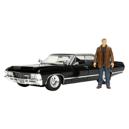 Supernatural - '67 Chevy Impala with Dean 1:24 Scale Hollywood Ride - Jada Toys image