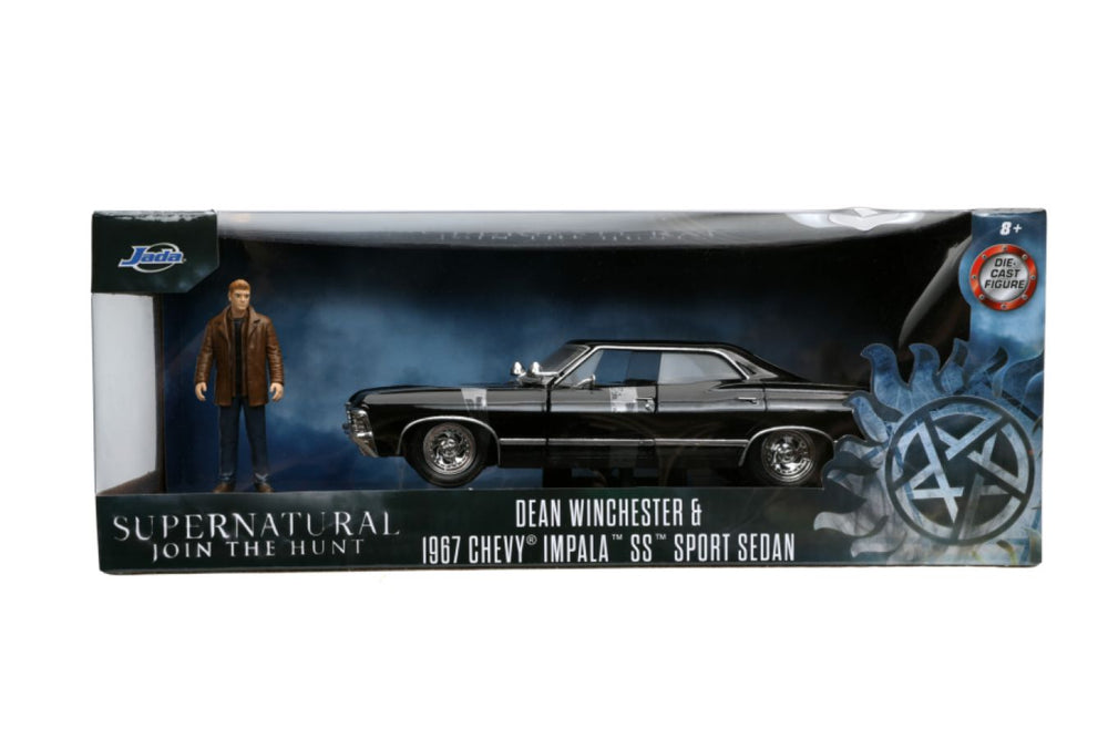 Image Pop Weasel - Image 2 of Supernatural - '67 Chevy Impala with Dean 1:24 Scale Hollywood Ride - Jada Toys - Diecast - Image - Pop Weasel