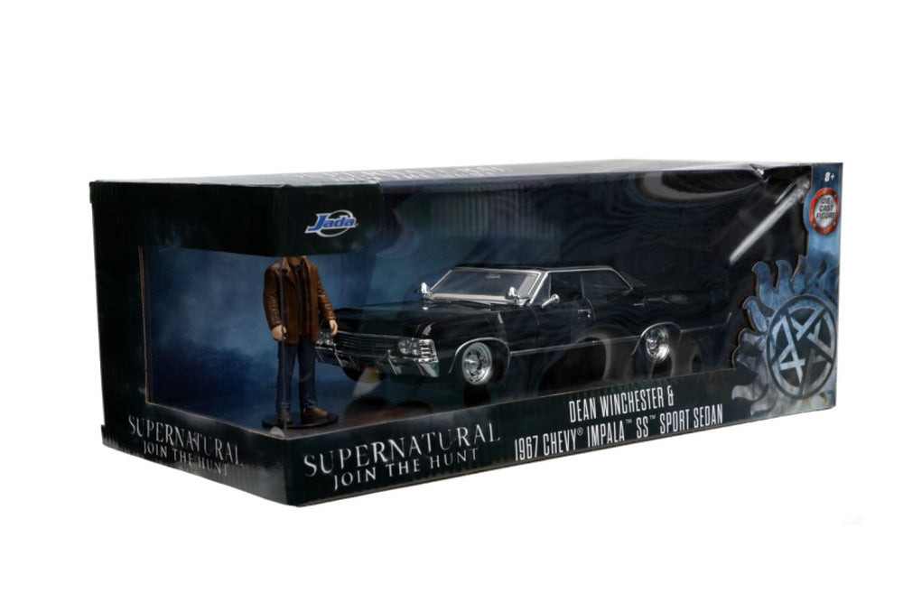 Image Pop Weasel - Image 3 of Supernatural - '67 Chevy Impala with Dean 1:24 Scale Hollywood Ride - Jada Toys - Diecast - Image - Pop Weasel