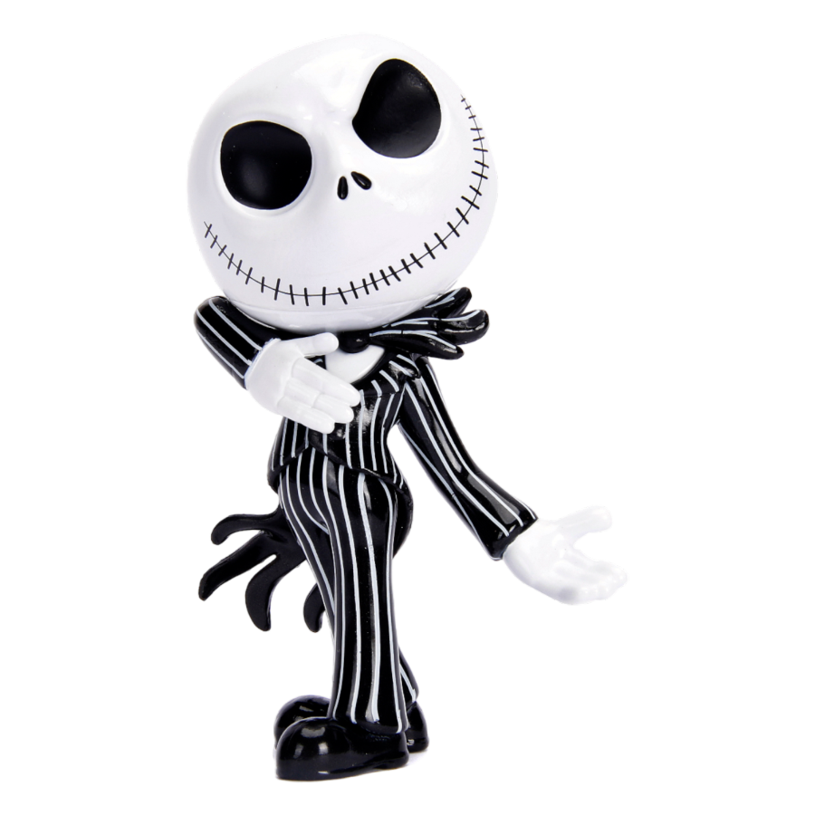 Pop Weasel Image of The Nightmare Before Christmas - Jack Skellington Glow-in-the-dark 4" Diecast MetalFig - Jada Toys - Statue - Image - Pop Weasel