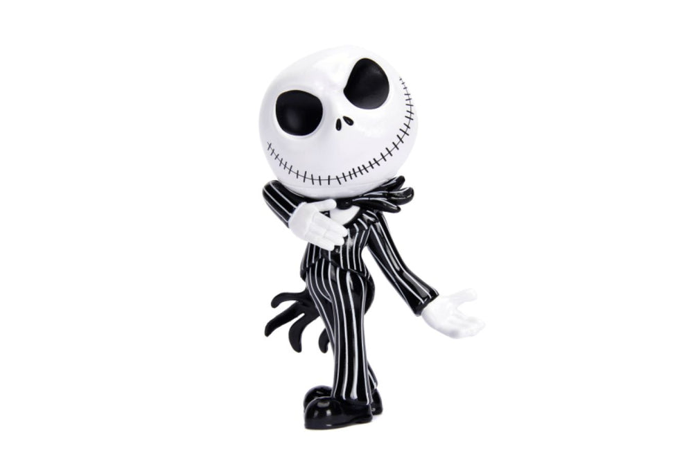 Pop Weasel - Image 2 of The Nightmare Before Christmas - Jack Skellington Glow-in-the-dark 4" Diecast MetalFig - Jada Toys - Statue - Image - Pop Weasel