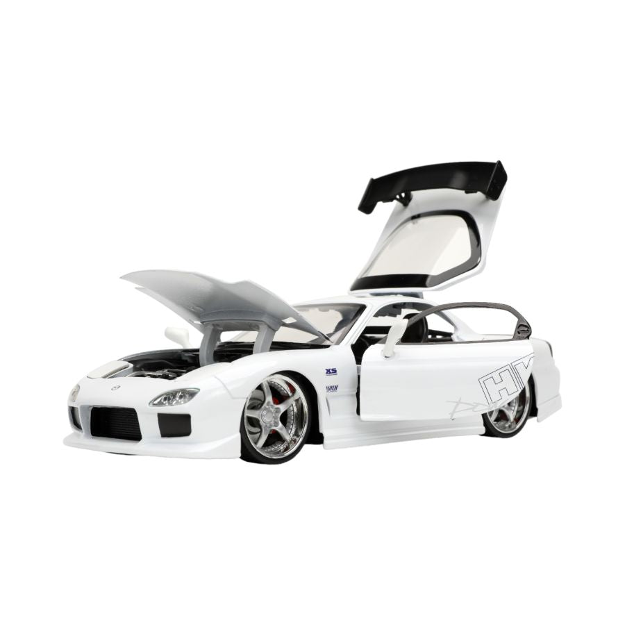 Image Pop Weasel - Image 7 of Fast and Furious - 1993 Mazda RX-7 FD3S-Wide 1:24 Scale Hollywood Ride - Jada Toys - Die-Cast - Image - Pop Weasel